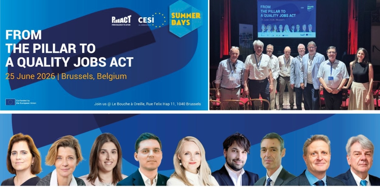 CESI Summer Days 2026 à Bruxelles : la CGFP au rendez-vous