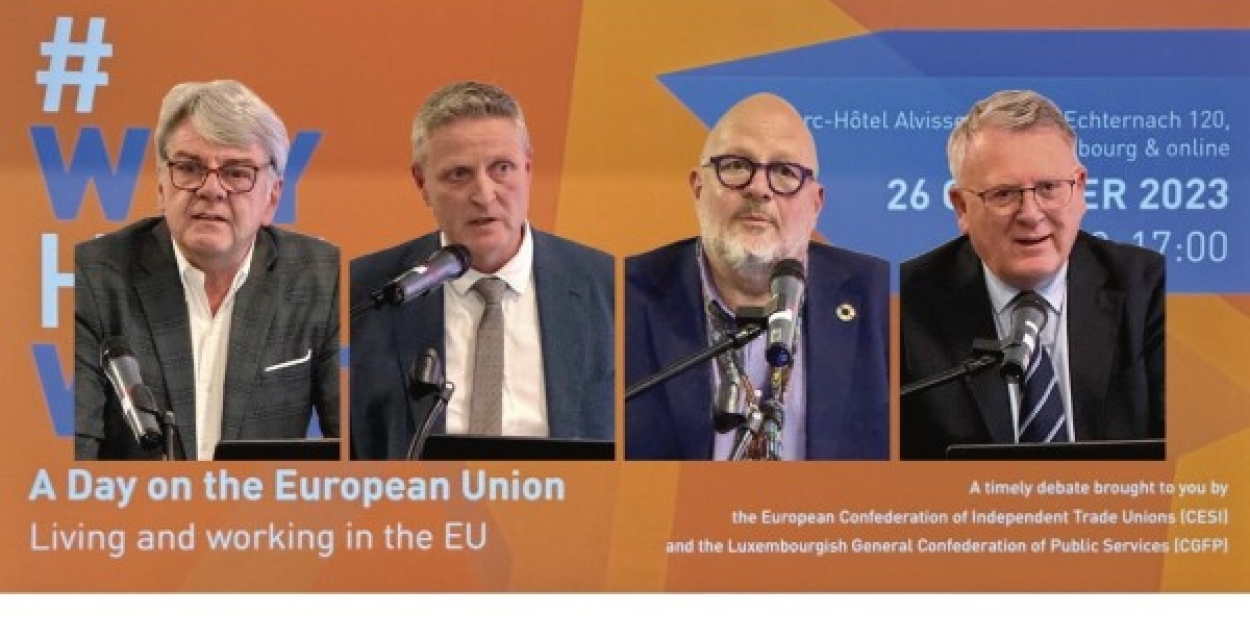 CESI-CGFP-Konferenz: Die EU-Bürger verstärkt einbinden
